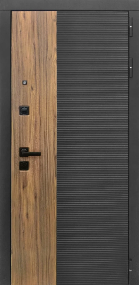 Входная дверь ДвериПРО Модель Л-46 ФЛ-291 (Лине, 10мм, Белый софт) DPRO227634 внешняя сторона